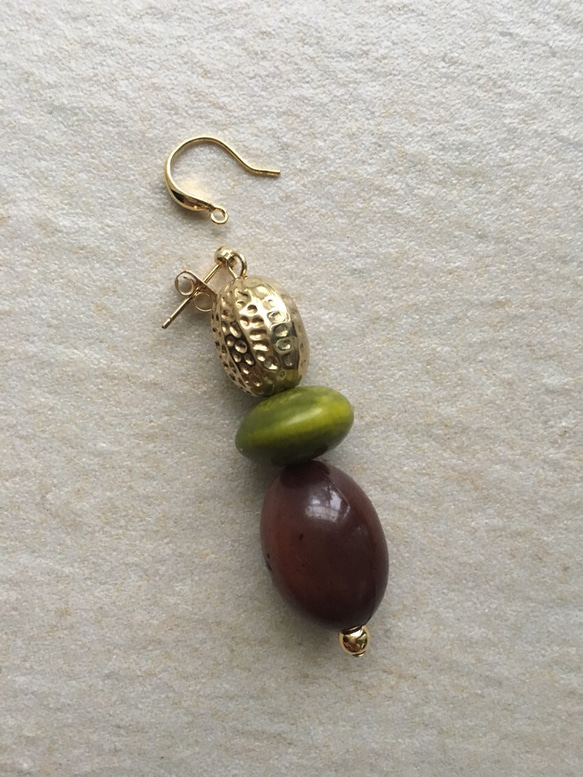 ❤pistachio   ～piece/earrings～ 3枚目の画像