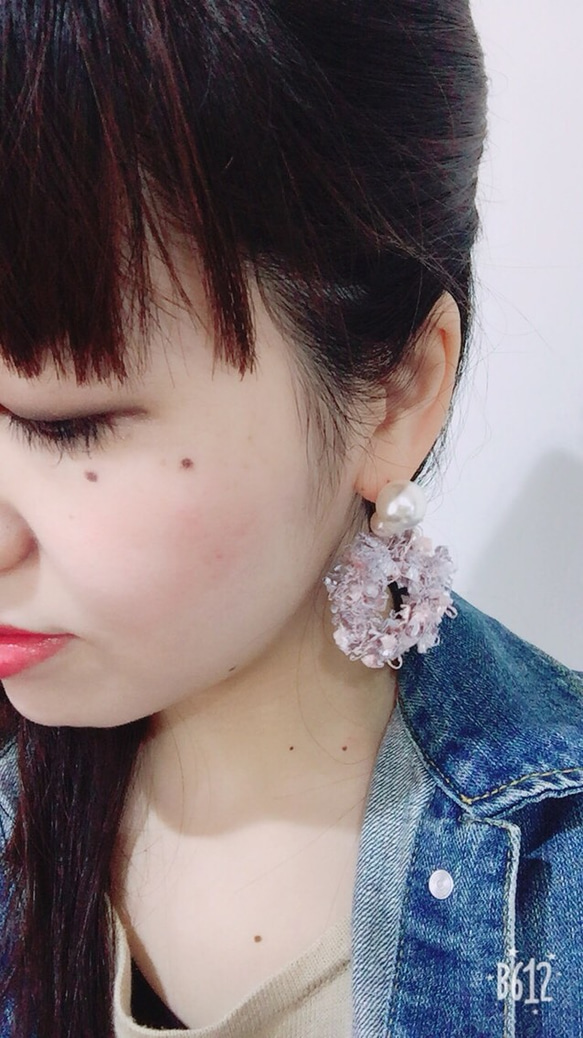 ❤tweed   着画あり ～piece/earrings～ 4枚目の画像