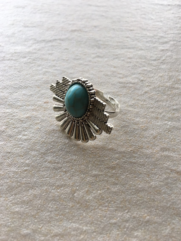 ❤turquoise × silver    ～ring～ 2枚目の画像