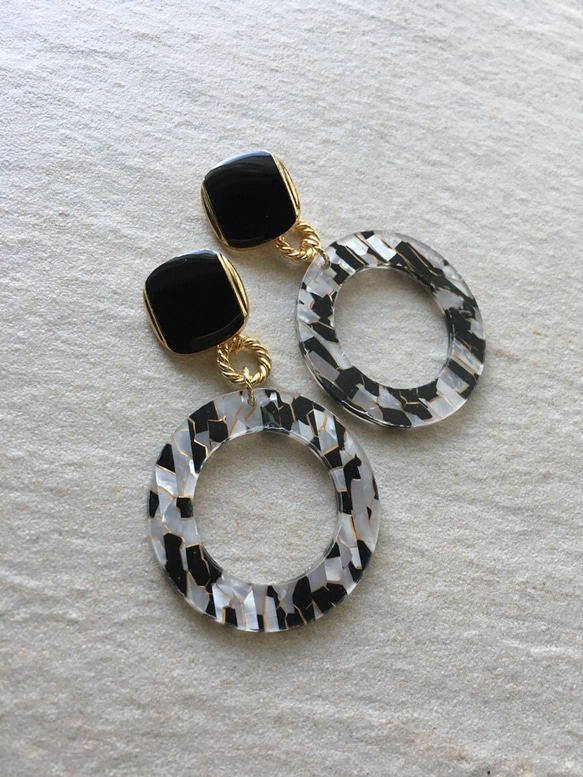 black × gold    ～big hoop～ 2枚目の画像