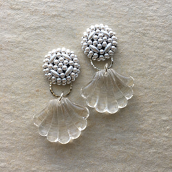 Pearl × shellfish      ～piece/earring～ 2枚目の画像