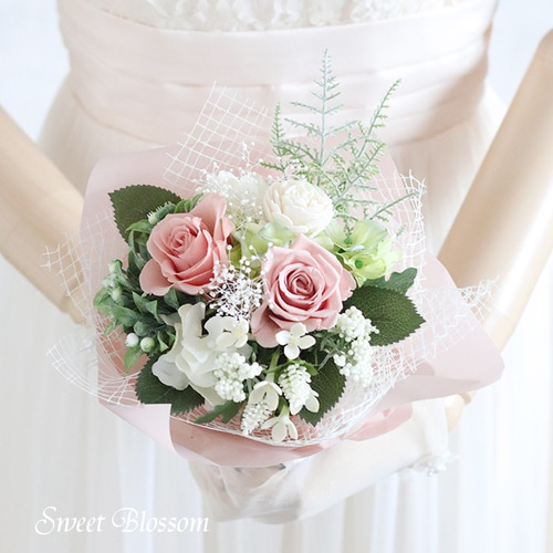 オーダーメイド】プリザーブドフラワーのミニ花束(ブーケトス用 オーダーメイド】プリザーブドフラワーのミニ花束(ブーケトス用