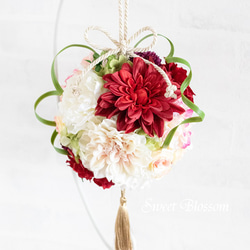 和装、洋装用ブーケ　⭐︎ブートニア付き ウェディングブーケ Wedding Bouquet カラー 胡蝶蘭 純白 和装