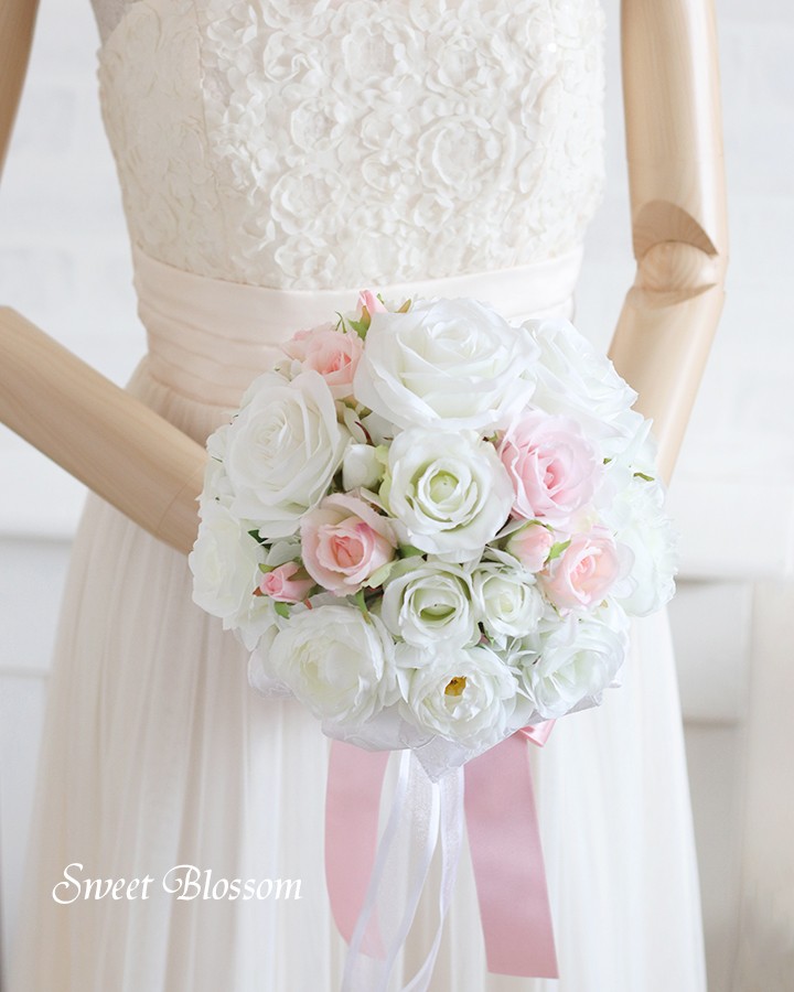 ラウンドブーケ&ブートニア ♡ ウェディング/結婚式