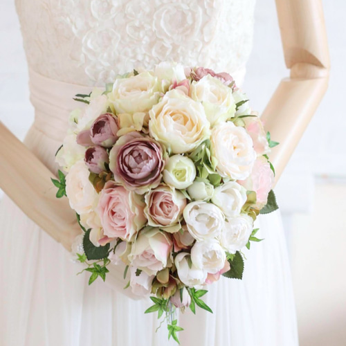 オーダーメイド】ティアドロップブーケ＆ブートニア