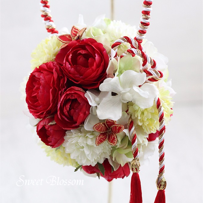 和ボール　ブーケ オーダーメイド】和装用ボールブーケ