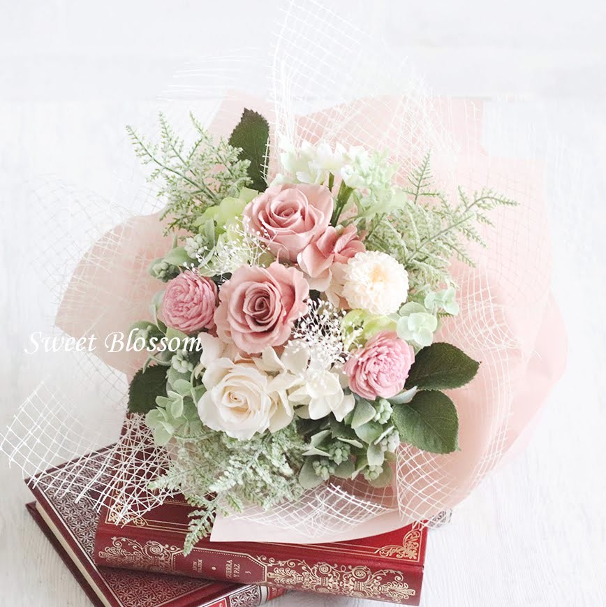 【オーダーメイド】プリザーブドフラワーの花束（S）※お色変更可