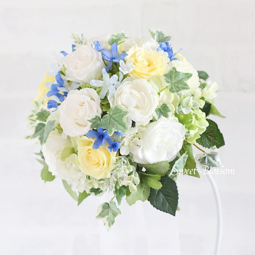 オーダーメイド】プリザーブドフラワーのクラッチブーケ＆ブートニア