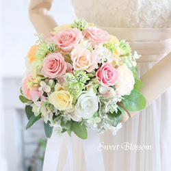 オーダーメイド】プリザーブドフラワーのナチュラルブーケ＆ブートニア