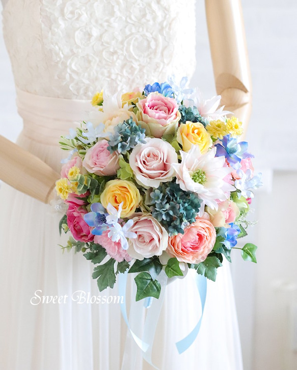 ラウンドブーケ&ブートニア ♡ ウェディング/結婚式