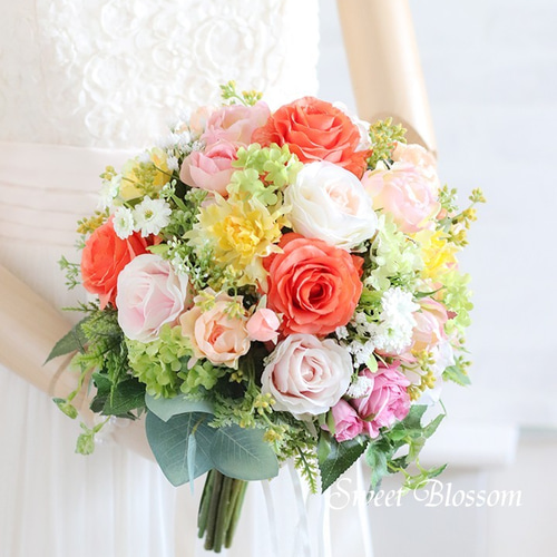 ブーケ、ブートニアの2点セット