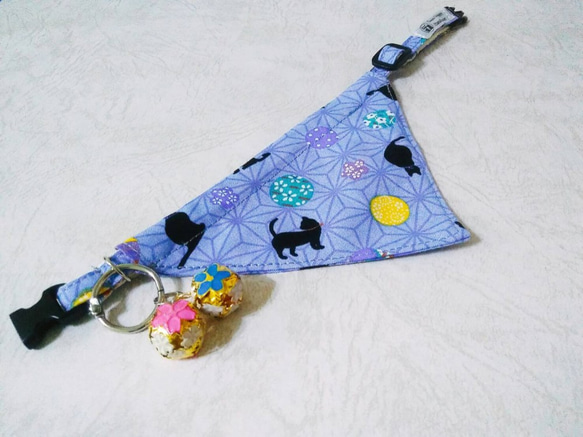 手作 猫 犬 首輪 Small Cat Dog Bandana, Cat Dog Scarf, Pet 2枚目の画像