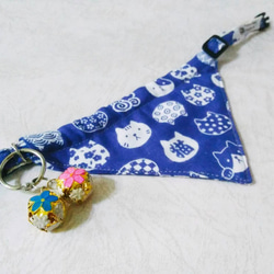 手作 猫 犬 首輪 Small Cat Dog Bandana, Cat Dog Scarf, Pet 5枚目の画像