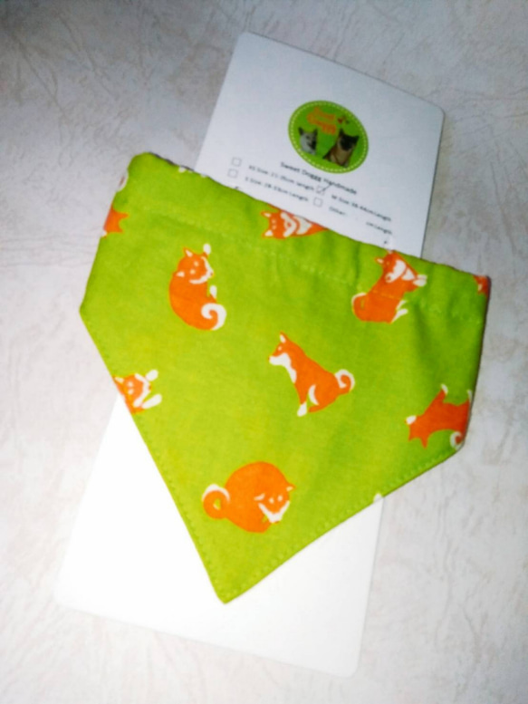 犬 首輪 Medium Dog Bandana, Dog Scarf, Pet Accessories, Cat 3枚目の画像