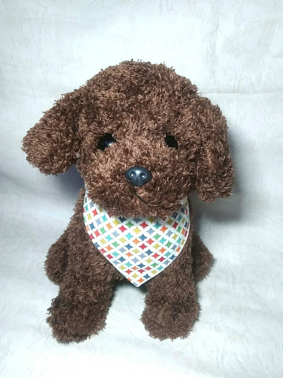 小號 - 手工製作的寵物三角巾，狗圍巾，貓領巾，寵物飾品 第4張的照片