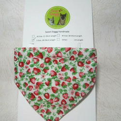 小號 - 手工製作的寵物三角巾，狗圍巾，貓領巾，寵物飾品 第9張的照片
