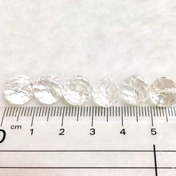 天然 水晶 10個 10mm 64面カット 天然石 粒売り 2枚目の画像