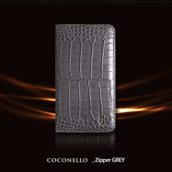 【4.7インチまで】Coconello Zipper 手帳型スマホケース・マルチケース 3枚目の画像