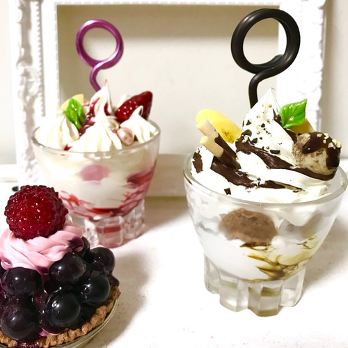 チョコパフェサンデー メモスタンド/カードホルダー ”choco parfait