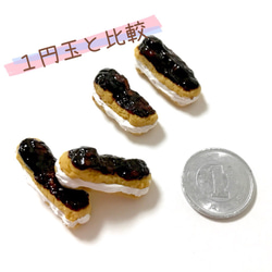 再販×4＊”ECLAIR” リアルなミニチュア エクレア＊お好きな加工を選べます♪ 3枚目の画像