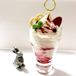 再販＊”BERRY PARFAIT” memo stand TALL ベリーパフェ メモスタンド/カードホルダー 2枚目の画像