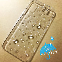 "水滴” 濡れた 水びたし iPhoneケース/カバー＊スマホ他機種応相談 ＊再販×23 2枚目の画像