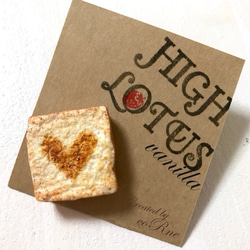 再販×2＊”HEART TOAST ring” こんがりトースト ハートの焼き色 リング（指輪） 2枚目の画像