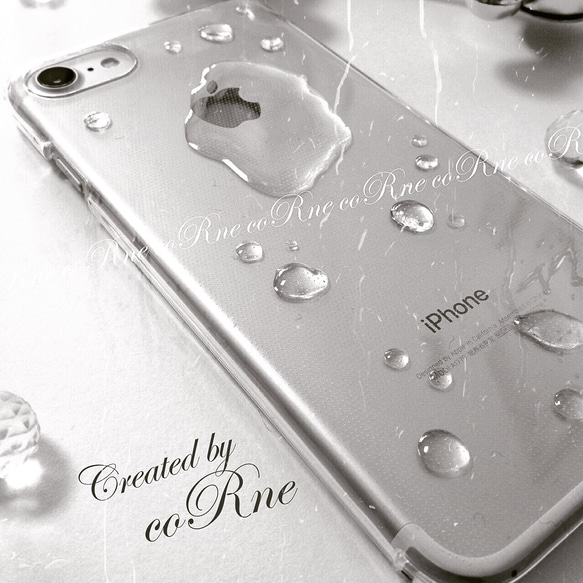 ”水たまり” 濡れてる 水滴 iPhoneケース＊シンプル ver.＊他機種応相談＊再販×64 2枚目の画像