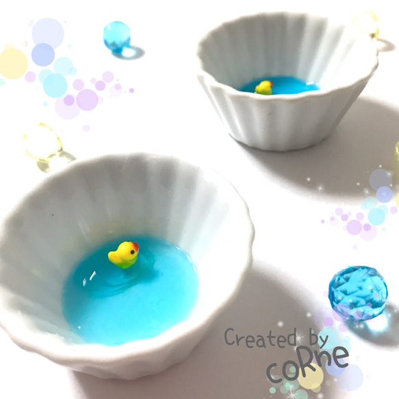 夜は星が光るよ☆ アヒルちゃんが泳ぐ リングトレイ/アクセサリー  