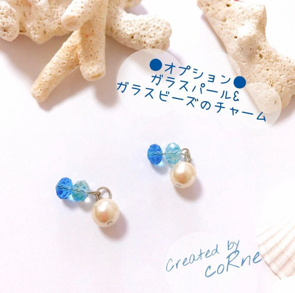 限定ver.＊ウミホタルの光る海 "小さく切り取った海” アクアリウム キーホルダー/ストラップ/ネックレス＊再販×18 6枚目の画像