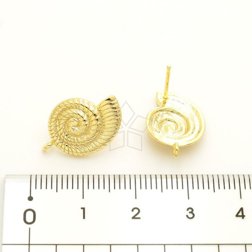 【1193】小さな海と巻き貝のピアス／イヤリング 2d53198f6f1f950750900802833f58