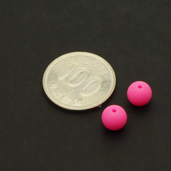 【80個入り】アクリルボール、8㎜、ピンク、ビーズ、ブレスレットパーツ、夜行ボール、ネックレス/AR-014-PK 2枚目の画像