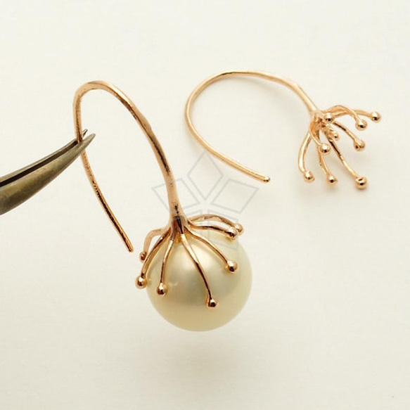 2個入り（1ペア）】925シルバー、芯立フックピアス、真珠芯、ワイヤー 