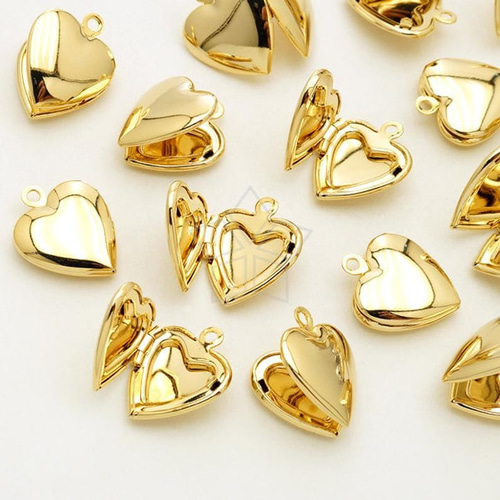 ゴールド ハート型チャーム ネックレス エテ ハート型チャーム