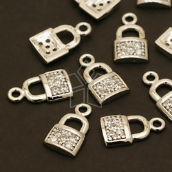 専用42 オブレイ　レディース　ソリッドシルバー　オーバル　南京錠チャーム付き 楕円形（オーバル）の鍵の大きめチャーム（アンティークシルバー）3個