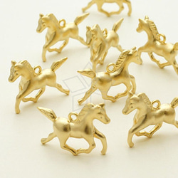 1個入り】立体感、走る馬ペンダント、ボリュームチャーム、馬、回転