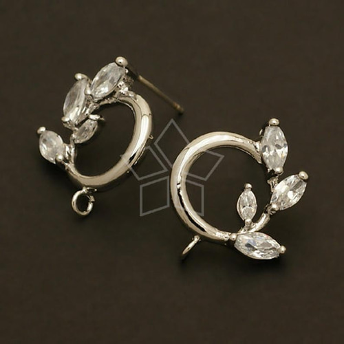 2個入り（1ペア）】火花リングピアス、イヤリング、マルカン付き