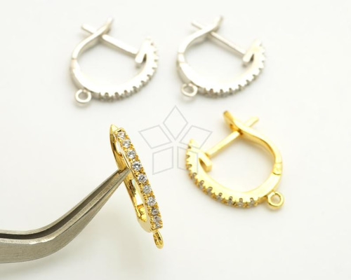 2個入り（1ペア）】ミニキュービックワンタッチイヤリング、ピアス