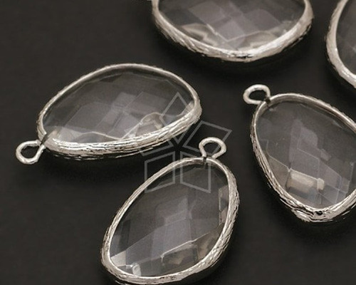 1個入り】ドロップペンダント、透明クリスタル、涙型、雫型ペンダント