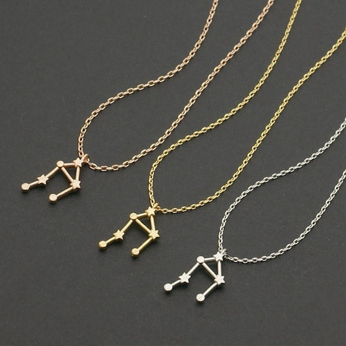1個入り】星座ネックレス、天秤座・てんびん座、星、プレゼント 1個入り】星座ネックレス、天秤座・てんびん座、星、プレゼント