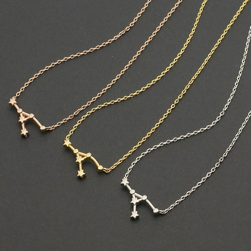 1個入り】星座ネックレス、蟹座・かに座、星、プレゼント、誕生