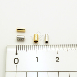 【20個入り】エンドキャップ·紐止めウィッグ·1mm用アクセサリー基礎パーツ·付属·シルバー·ゴールド/FE-041 4枚目の画像