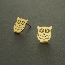 フクロウ ピアス のおすすめ人気通販 検索結果｜Creema(クリーマ