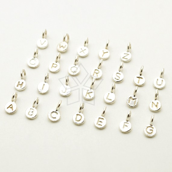 めぐ様確認用♡イニシャルオブジェ 2個入り]SV925シルバー！ミニ イニシャルチャーム、大文字