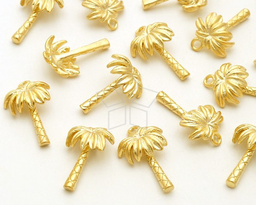 2個入り】ヤシの木チャーム、トロピカル、ココナッツ、ツリー、海、夏