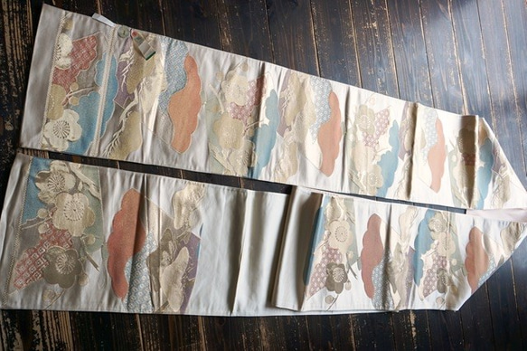 西陣の袋帯(西陣織物協同組合☆生産数量確認のタグ付） 2枚目の画像