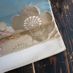 西陣の袋帯(西陣織物協同組合☆生産数量確認のタグ付） 4枚目の画像