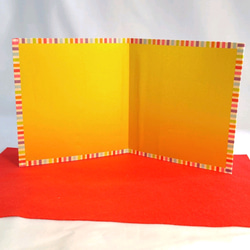 《ウェルカムドールの飾りに♪》金屏風(薄め)と敷物セット 1枚目の画像