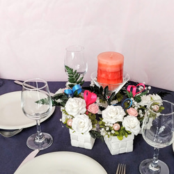 【ゲストに必ず喜ばれる！】テーブル装花、引出物、プチギフト、プレゼントに♪　ウェルカムスペース、披露宴、花、テーブル 3枚目の画像