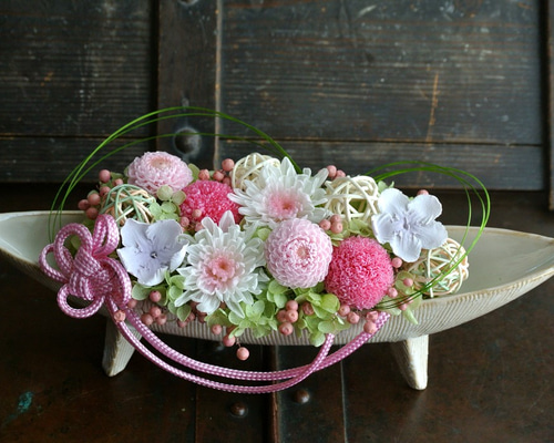 限定品　プリザーブドフラワー　　和ピンク 1_2d348ef2772262e4979961bccbb2